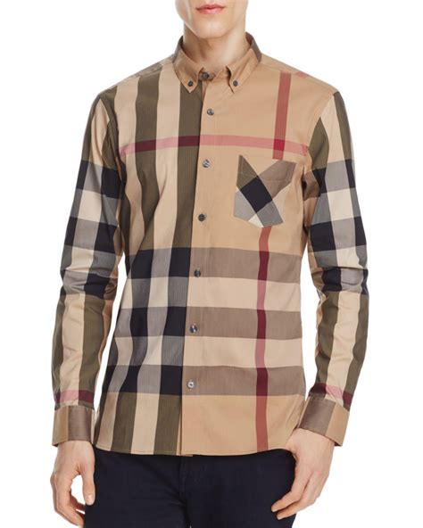 Men's Burberry Designer Casual Button